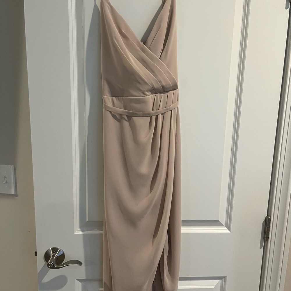 David’s bridal tulip shaped biscotti dress